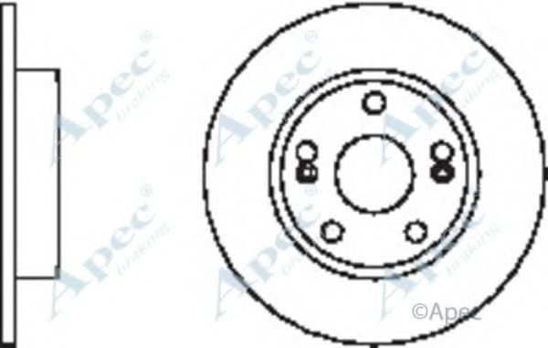 Тормозной диск APEC braking DSK2414