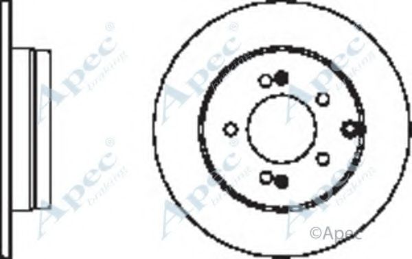 Тормозной диск APEC braking DSK2439