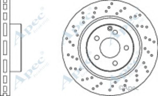 Тормозной диск APEC braking DSK2144