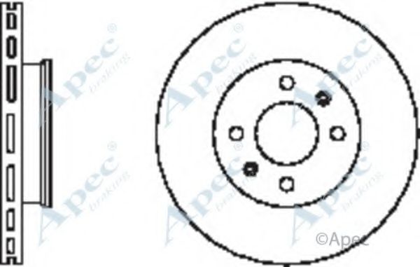 Тормозной диск APEC braking DSK2412