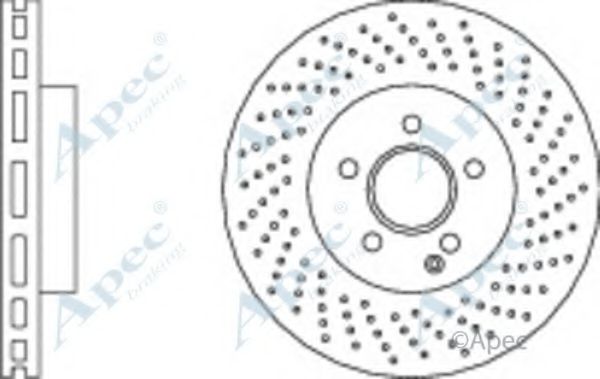 Тормозной диск APEC braking DSK2616