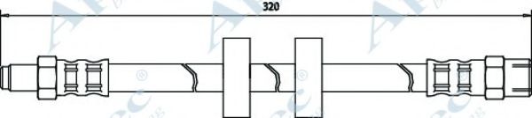 Тормозной шланг APEC braking HOS3050