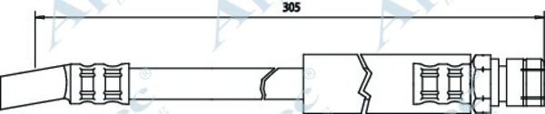 Тормозной шланг APEC braking HOS3162