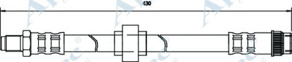 Тормозной шланг APEC braking HOS3667