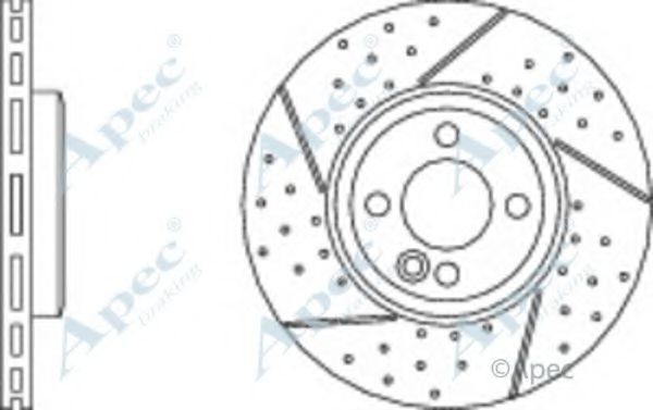 Тормозной диск APEC braking DSK3006