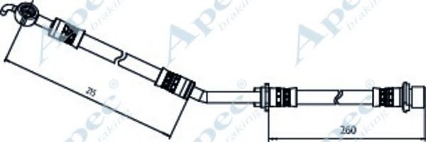 Тормозной шланг APEC braking HOS4076