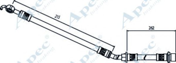 Тормозной шланг APEC braking HOS4079
