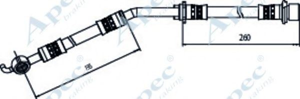Тормозной шланг APEC braking HOS4089