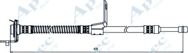Тормозной шланг APEC braking HOS4138