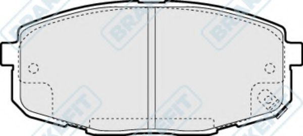 Комплект тормозных колодок, дисковый тормоз APEC braking PD3191