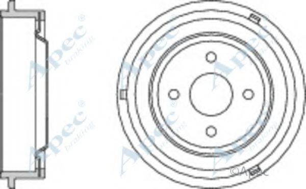 Тормозной барабан APEC braking DRM9503