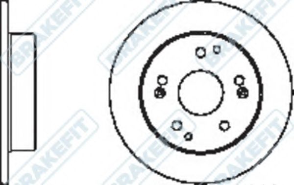 Тормозной диск APEC braking DK6278