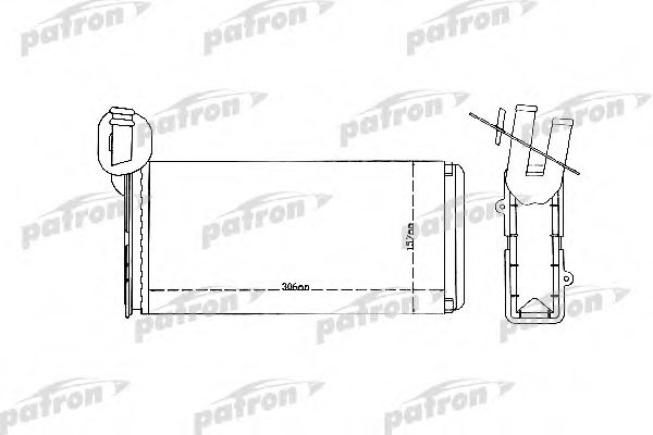 Теплообменник, отопление салона PATRON PRS2079