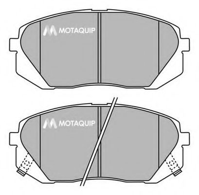 Комплект тормозных колодок, дисковый тормоз MOTAQUIP LVXL1452