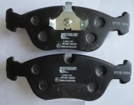 Комплект тормозных колодок, дисковый тормоз MOTAQUIP LVXL741