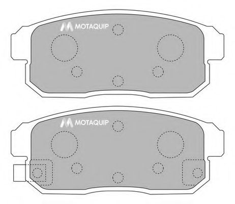 Комплект тормозных колодок, дисковый тормоз MOTAQUIP LVXL1212