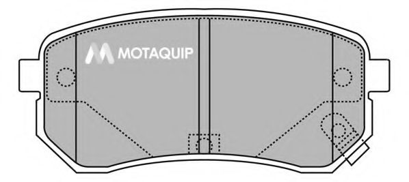 Комплект тормозных колодок, дисковый тормоз MOTAQUIP LVXL1272