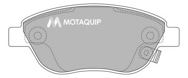 Комплект тормозных колодок, дисковый тормоз MOTAQUIP LVXL1321
