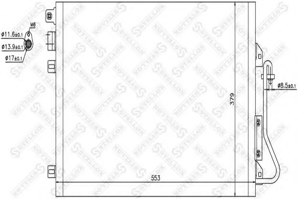 Конденсатор, кондиционер STELLOX 10-45044-SX