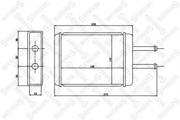 Теплообменник, отопление салона STELLOX 10-35186-SX