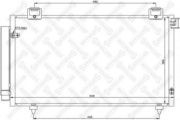 Конденсатор, кондиционер STELLOX 10-45382-SX