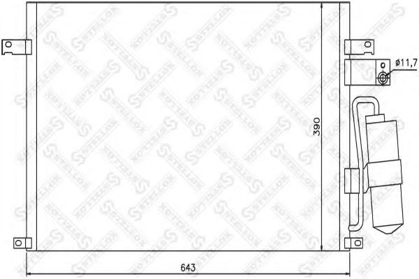 Конденсатор, кондиционер STELLOX 10-45385-SX