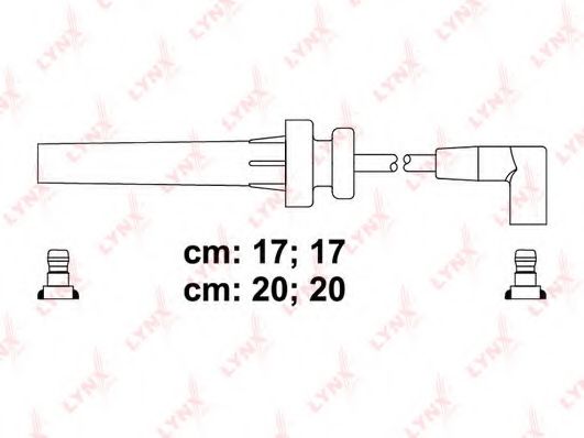 Комплект проводов зажигания LYNXauto SPC2012