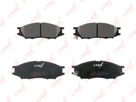 Комплект тормозных колодок, дисковый тормоз LYNXauto BD3409