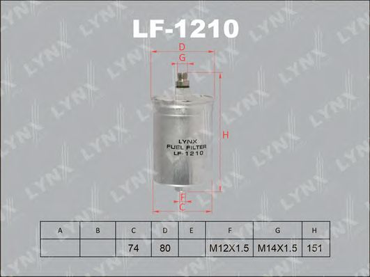 Топливный фильтр LYNXauto LF-1210