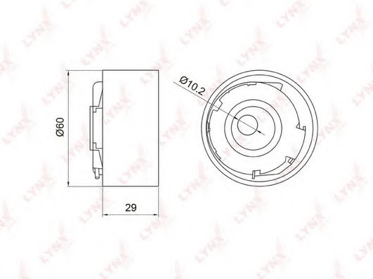 Натяжной ролик, ремень ГРМ LYNXauto PB-1029