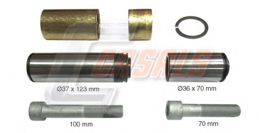 Ремкомплект, тормозной суппорт AUGER 70657