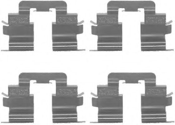 Комплектующие, колодки дискового тормоза HELLA PAGID 8DZ 355 202-631