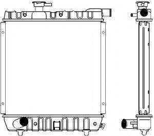 Радиатор, охлаждение двигателя SAKURA  Automotive 1091-0208