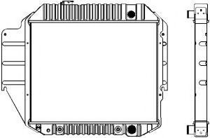Радиатор, охлаждение двигателя SAKURA  Automotive 1161-0220