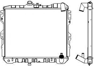 Радиатор, охлаждение двигателя SAKURA  Automotive 1301-0221