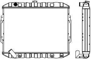 Радиатор, охлаждение двигателя SAKURA  Automotive 1321-0230