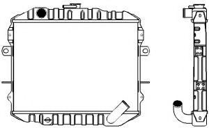 Радиатор, охлаждение двигателя SAKURA  Automotive 1321-0307