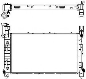 Радиатор, охлаждение двигателя SAKURA  Automotive 3091-1001