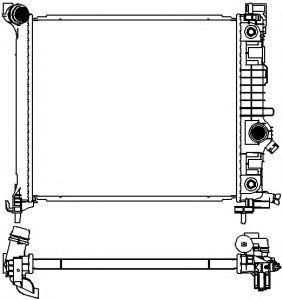 Радиатор, охлаждение двигателя SAKURA  Automotive 3351-8503
