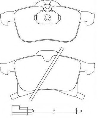 Комплект тормозных колодок, дисковый тормоз ASVA AKD-0355