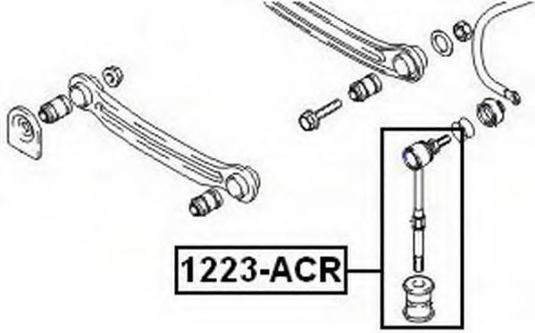 Тяга / стойка, стабилизатор ASVA 1223-ACR