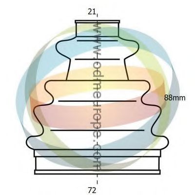 Комплект пылника, приводной вал ODM-MULTIPARTS 21-990027