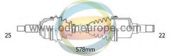 Приводной вал ODM-MULTIPARTS 18-301230