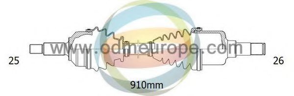 Приводной вал ODM-MULTIPARTS 18-012530