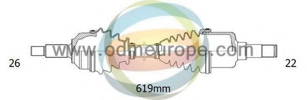 Приводной вал ODM-MULTIPARTS 18-341030