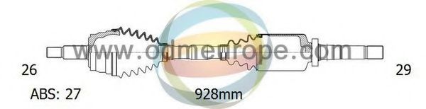 Приводной вал ODM-MULTIPARTS 18-272281