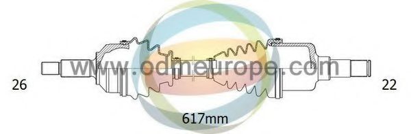 Приводной вал ODM-MULTIPARTS 18-271300