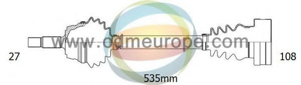 Приводной вал ODM-MULTIPARTS 18-143020