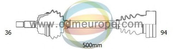 Приводной вал ODM-MULTIPARTS 18-211770