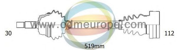 Приводной вал ODM-MULTIPARTS 18-213150